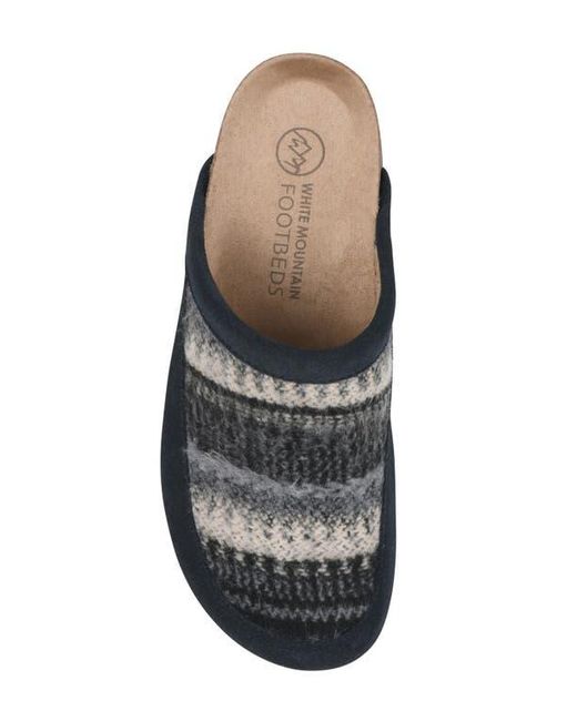 White Mountain Black Benday Clog