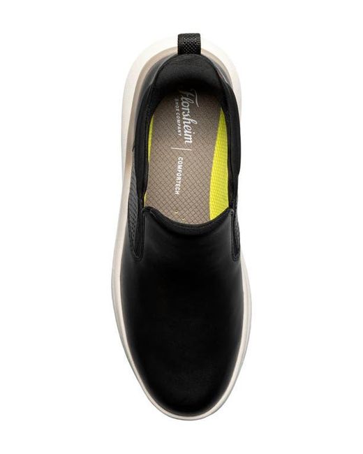 Florsheim Black Fleet Plain Toe Sneaker for men