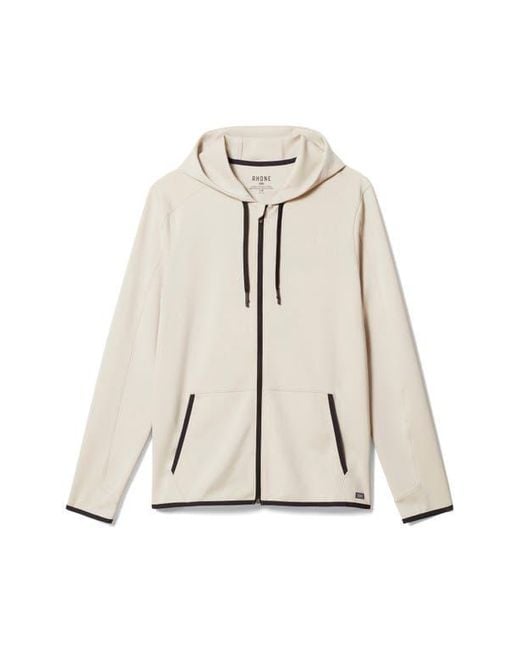 Rhone Natural Warm Up Tech Full Zip Hoodie for men