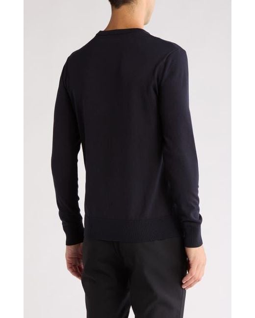 Tom Baine Black Solid Crewneck Pullover for men