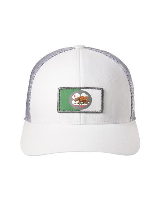 Black Clover White California Shield Clover Patch Snapback Hat for men
