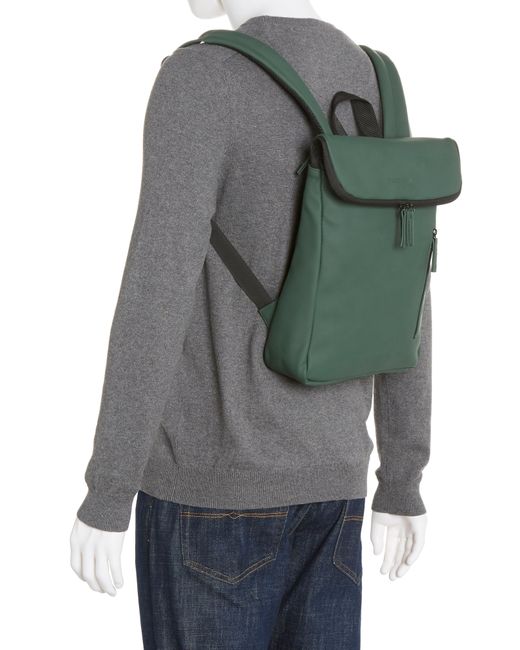 Duchamp Gray Rubberized Slim Backpack for men