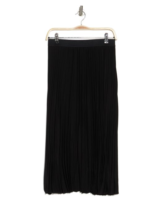 Vince Camuto Pleated Midi Skirt In Black At Nordstrom Rack