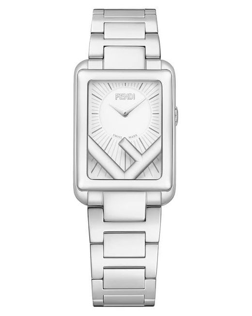 Fendi Run Away Rectangle Bracelet Watch, 22.5Mm X 32Mm in
