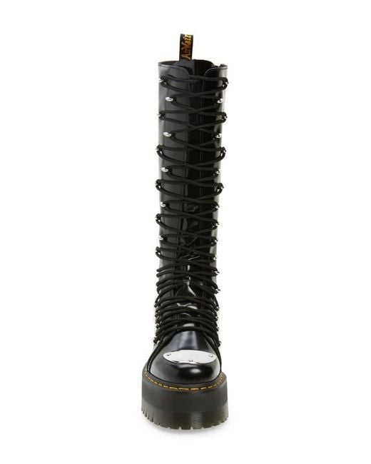 Dr. Martens Black 1B60 Ltt Max Knee High Platform Boot