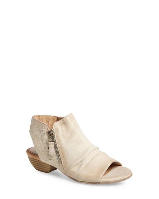 Miz Mooz Natural Carla Peep Toe Bootie