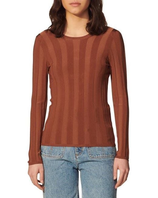Sandro Red Strappy Back Sweater