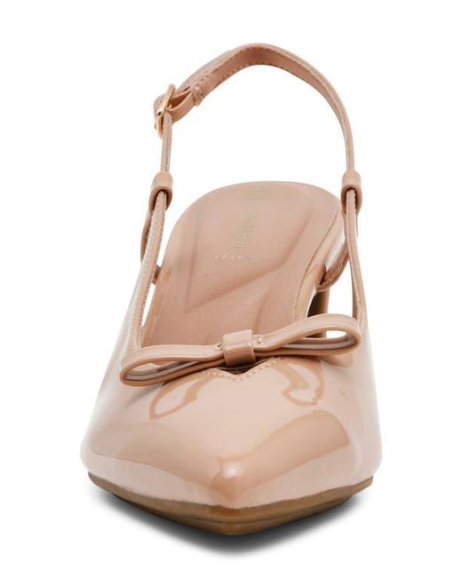 Anne Klein Natural Blinda Pointed Toe Slingback Pump