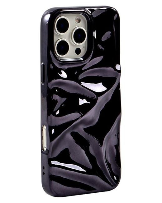 Auramma Black Crinkle Iphone 16 Pro Max Case