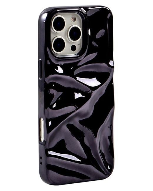 Auramma Black Crinkle Iphone 16 Pro Max Case