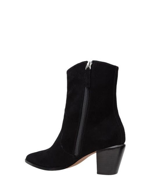Linea Paolo Black Wynn Block Heel Ankle Booties