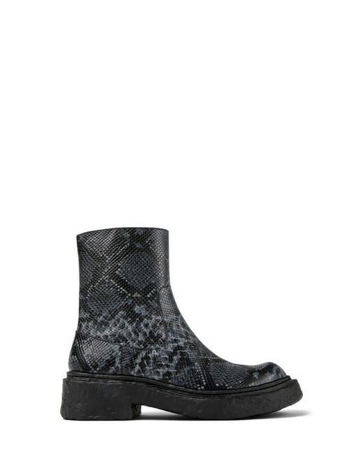 CAMPERLAB Black Lab Vamonos Snakeskin Embossed Boot