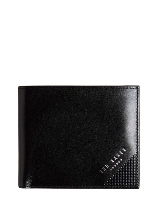 Ted Baker Black Prugs Leather Bifold Wallet