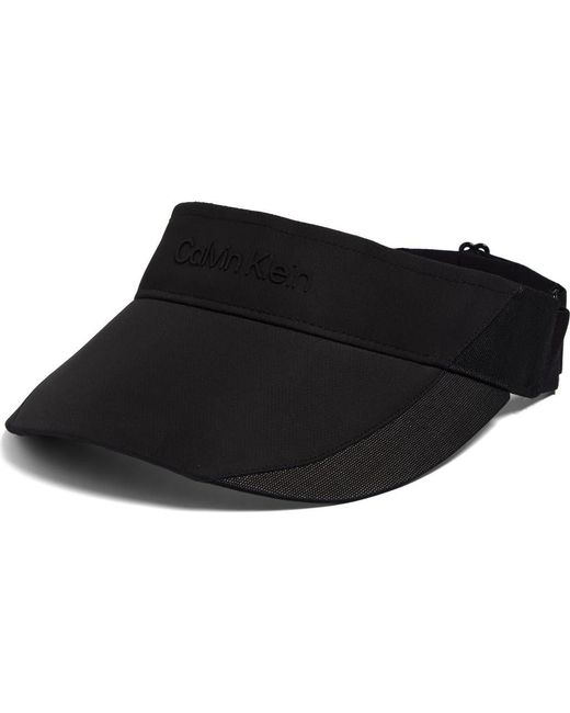 Calvin Klein Black Mesh Panel Visor