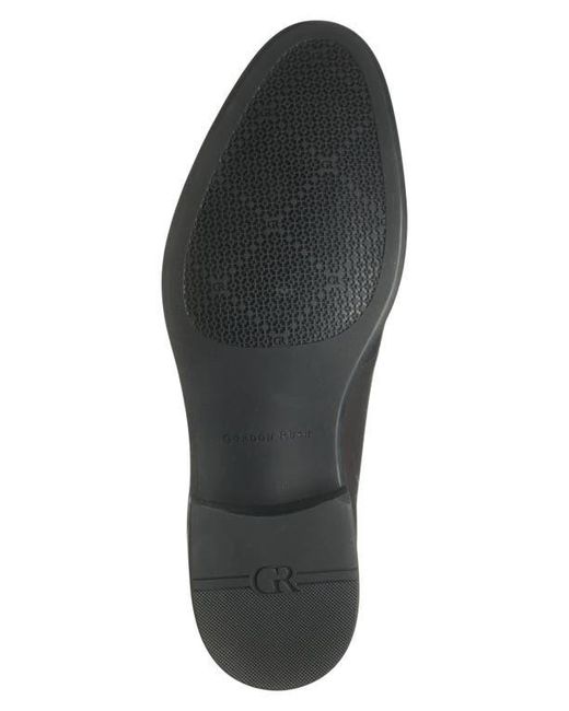 Gordon Rush Black Bailey Leather Plain Toe Derby for men