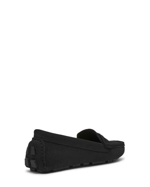 Anne Klein Black Skylar Knit Penny Loafer