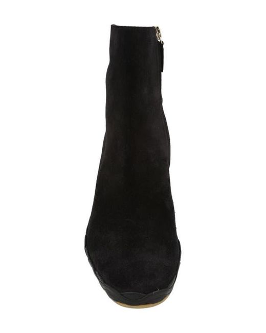 Ferragamo Black Canaria Suede Espadrille Wedge Boot