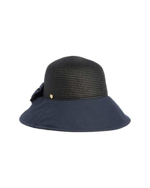 BCBGMAXAZRIA Blue Bow Back Cloche