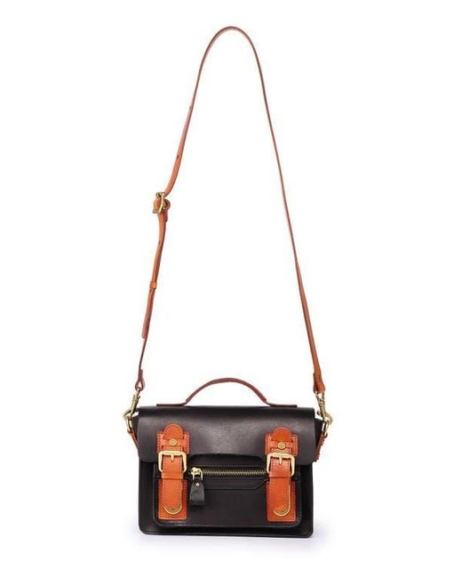 Old Trend Black Aster Mini Leather Satchel