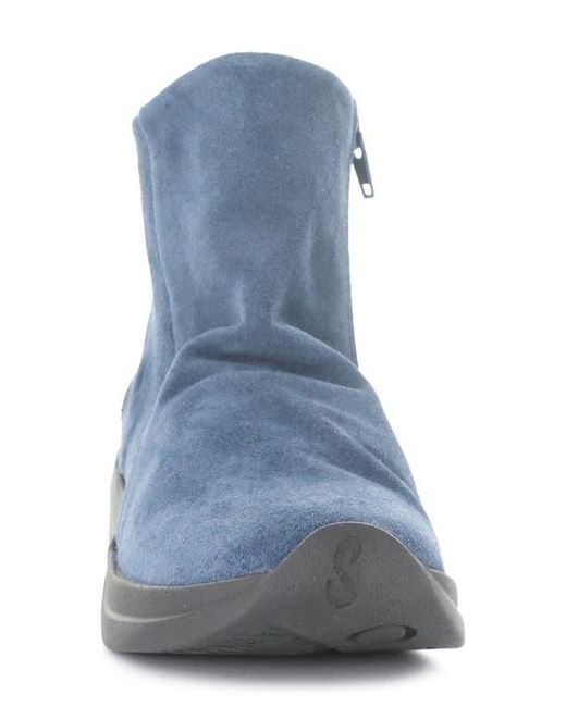 Softinos Blue Gujy Platform Wedge Bootie