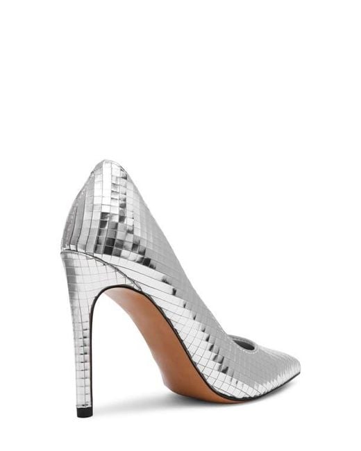 Steve Madden White Noir Pointed Toe Pump