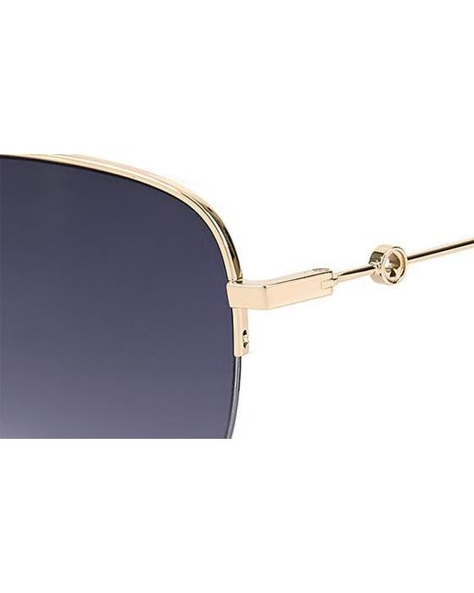 Kate Spade Blue Maisie 60mm Gradient Aviator Sunglasses
