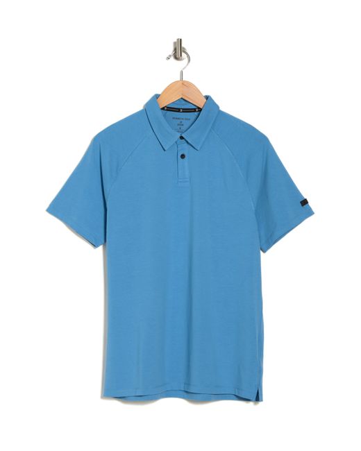 Kenneth Cole Blue Active Stretch Polo for men