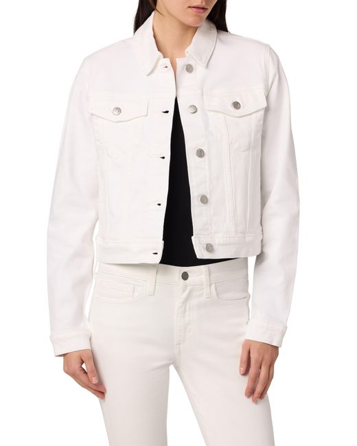 Joe's Jeans White Crop Denim Jacket