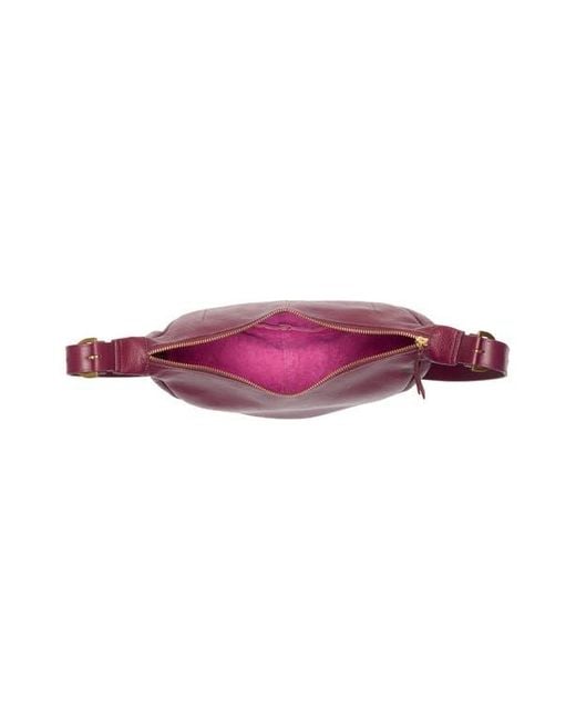 Vince Camuto Purple Jenna Leather Crossbody Bag