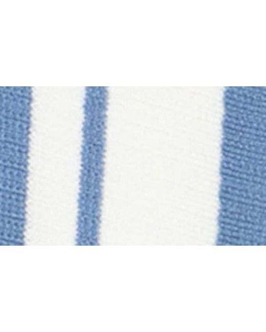 Truth Blue Striped Rib Collar Polo for men