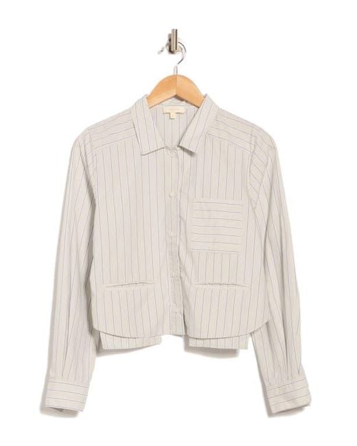 Parker Natural The Kalen Crop Button-Up Shirt