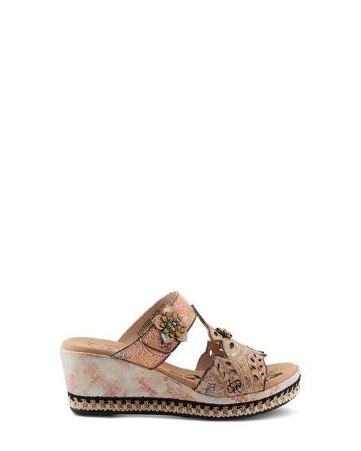 Spring Step Orange Coverup Wedge Sandal
