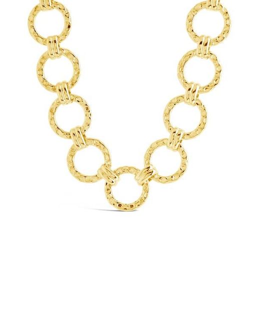 Sterling Forever Metallic Molten Chain Necklace