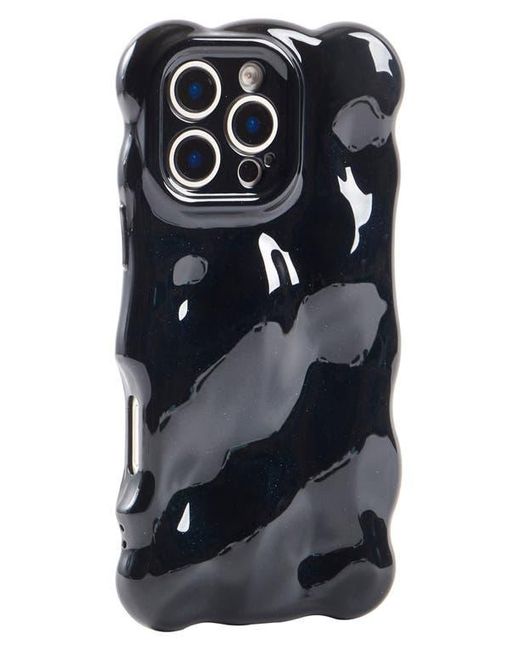 Auramma Black Glossy Bubbles Iphone 16 Pro Case