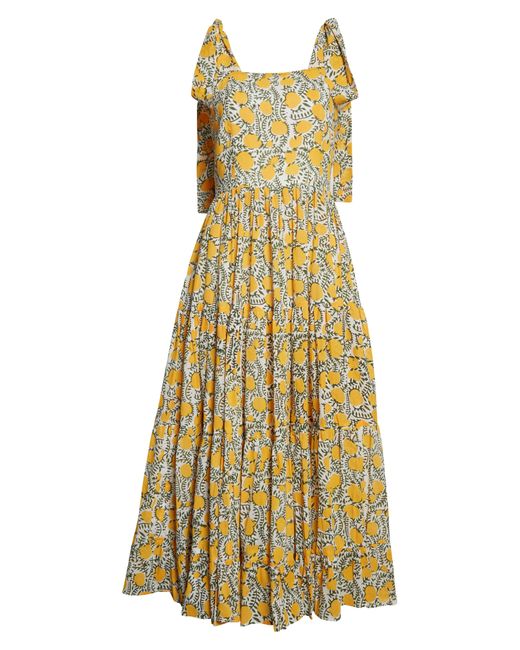 MILLE Yellow Daphne Cotton Sundress In Citrus At Nordstrom Rack