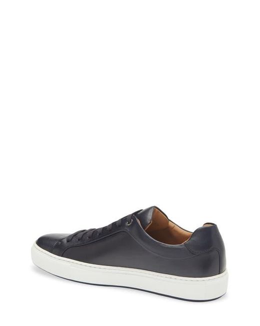 Boss Blue Mirage Lace-Up Leather Sneaker for men