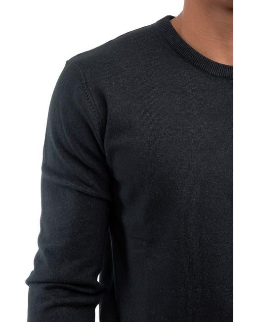 Xray Jeans Black Crewneck Knit Pullover Sweater for men