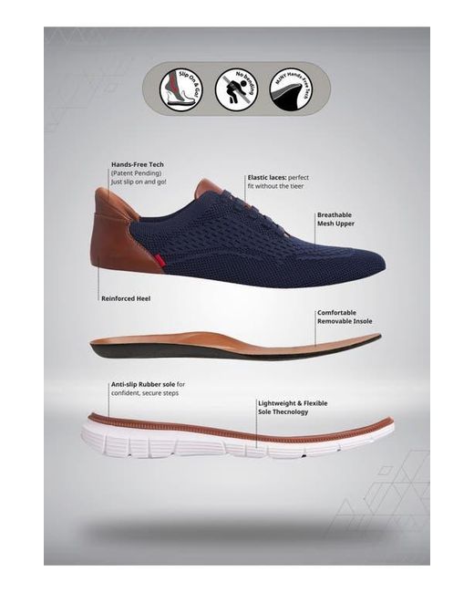 Marc Joseph New York Blue Blackford Street Hands-Free Slip-On Sneaker for men