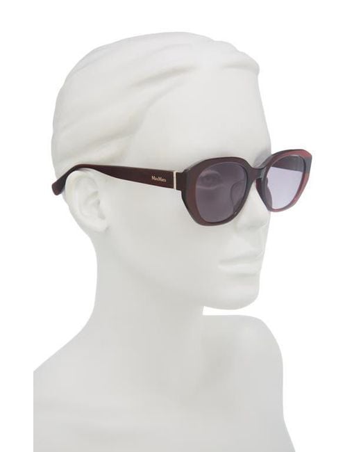 Max Mara Brown 54Mm Round Sunglasses