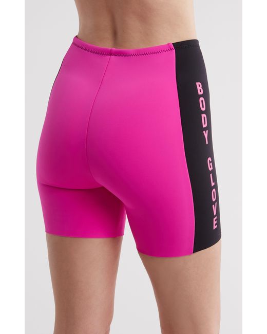GOOD AMERICAN Pink Take On Me Bike Shorts