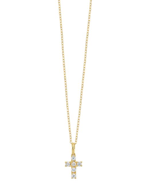 Bony Levy Multicolor 18k Gold Diamond Cross Pendant Necklace
