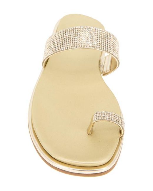 Kenneth Cole White Wilfred Toe Loop Flat Sandal