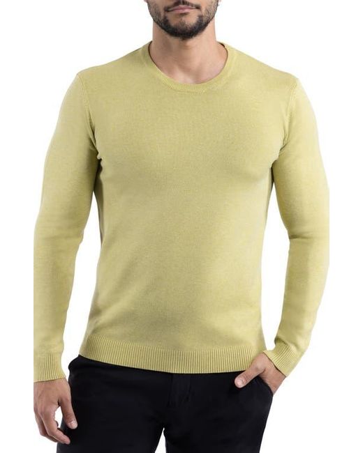 Xray Jeans Green Heather Lime Crewneck Knit Pullover for men