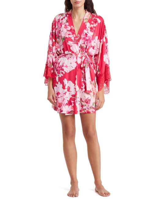 In Bloom Be My Baby Floral Wrap Robe in Red Lyst