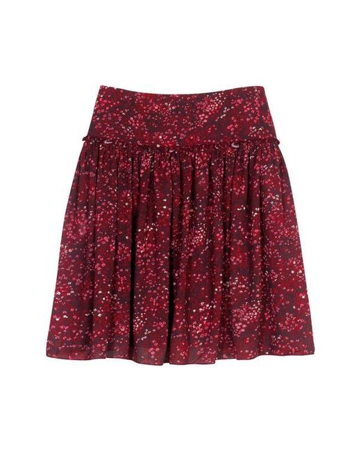 Longchamp Red Printed Bermuda Skort