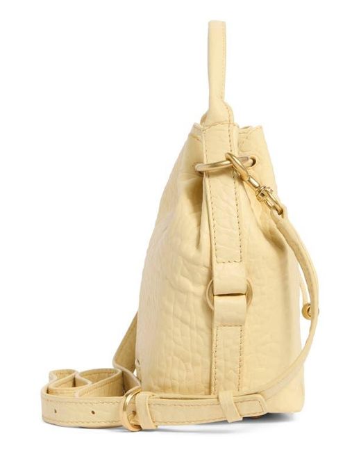 Vince Camuto Metallic Pippa Leather Bucket Bag