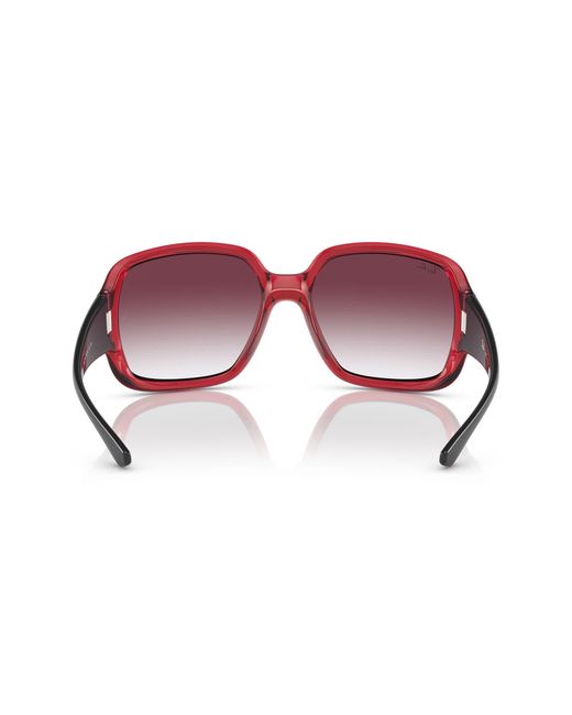 Ray-Ban Red Ray-ban Powderhorn 60mm Square Sunglasses for men