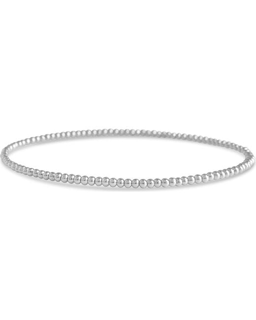 Sterling Forever Metallic Beaded Stretch Bracelet