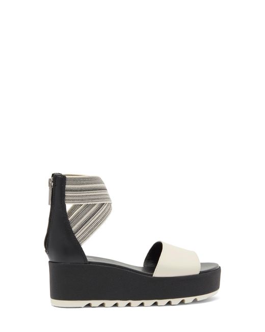 Sorel Black Cameron Flatform Wedge Sandal