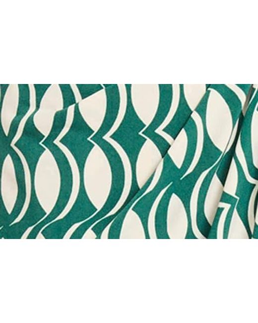 Maggy London Blue Long Sleeve Wrap Dress